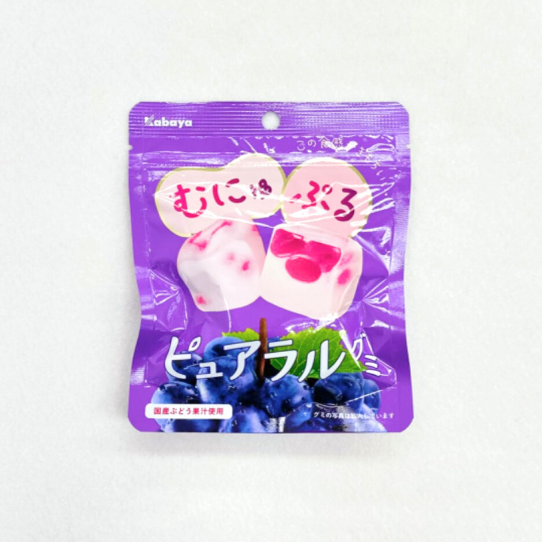 Kabaya卡巴Pureral雙層軟糖 葡萄味 58g