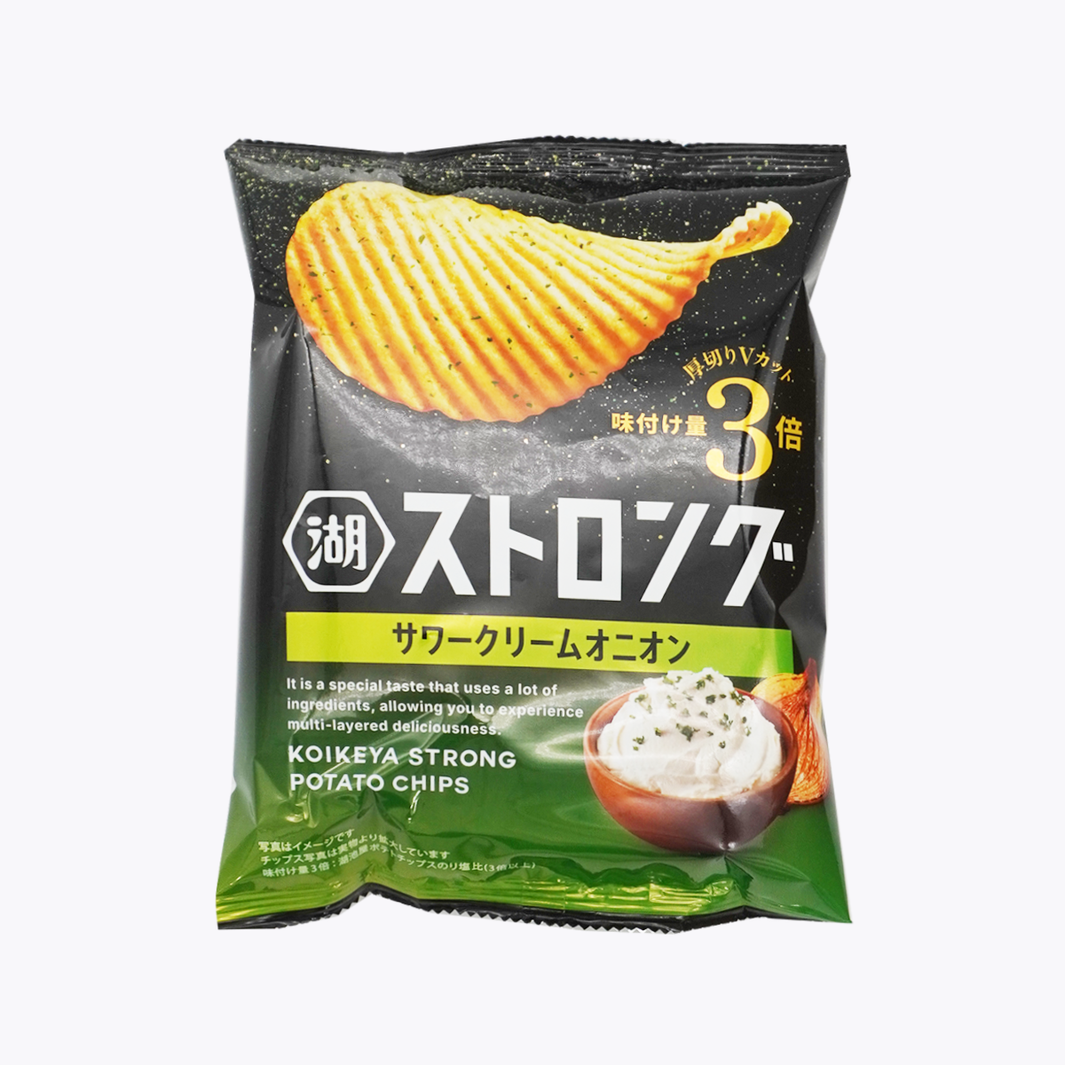 湖池屋 STRONG 濃郁酸奶油洋蔥口味 厚切洋芋片 53g