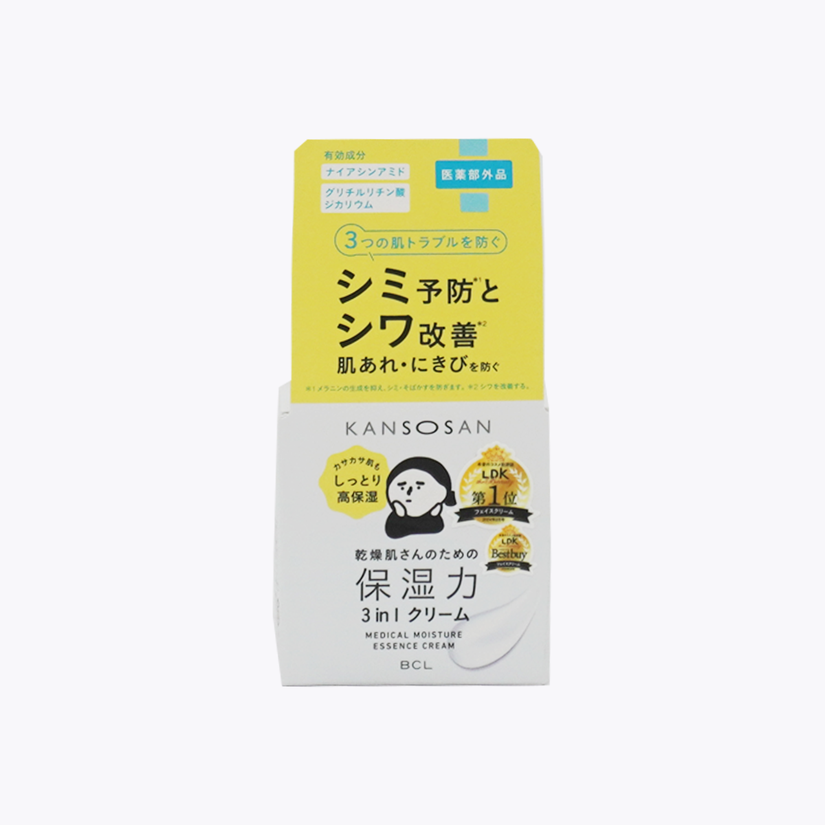 【醫藥部外品】BCL 乾燥小姐 藥用潤澤保濕乳霜 三合一 淡斑・抗皺 50g