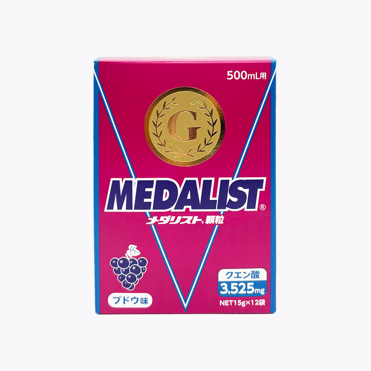 ARIST Medalist 檸檬酸補給飲料 葡萄風味 顆粒 500ml用 15g×12包入