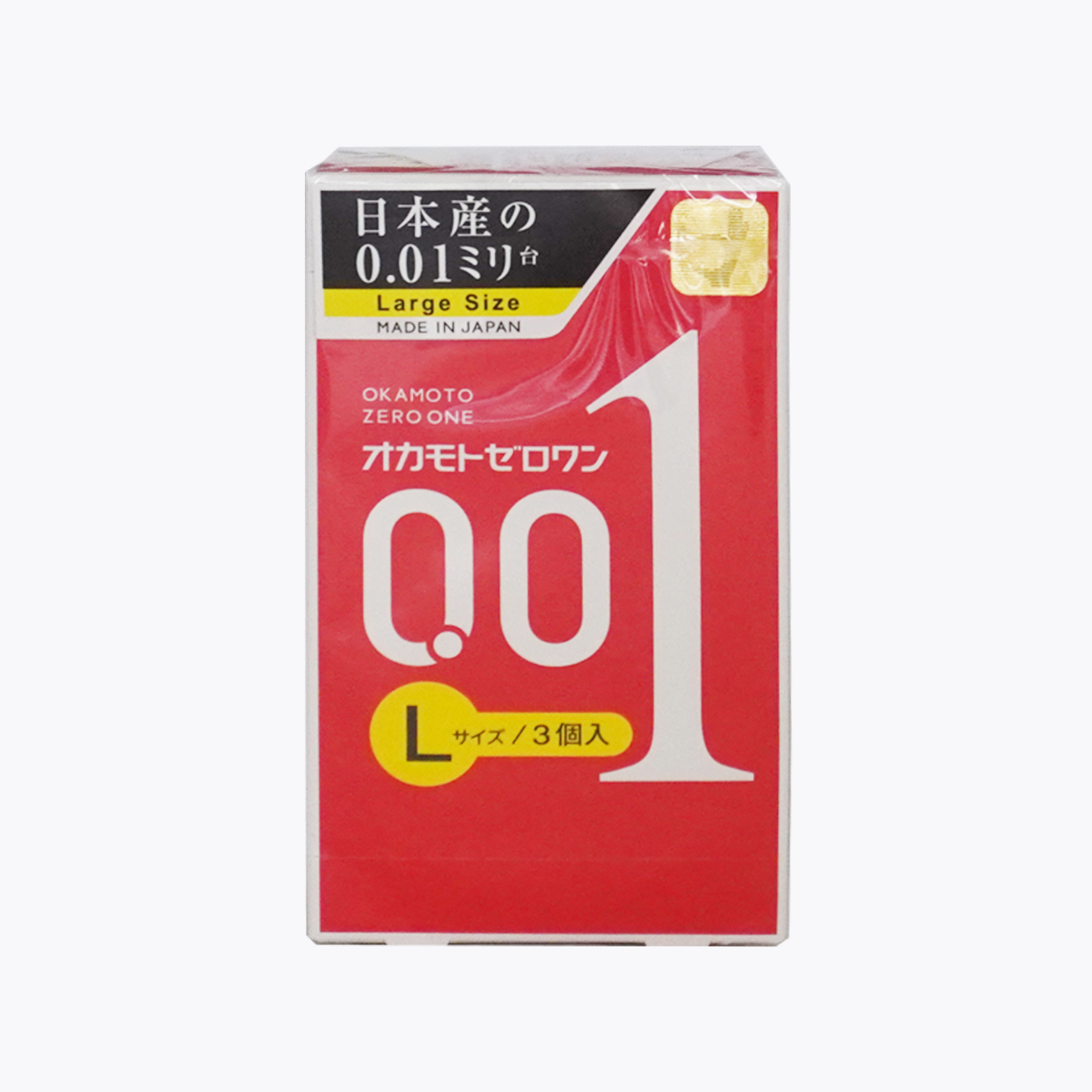 OKAMOTO 岡本 0.01 極致薄保險套 L 大碼裝 3個入
