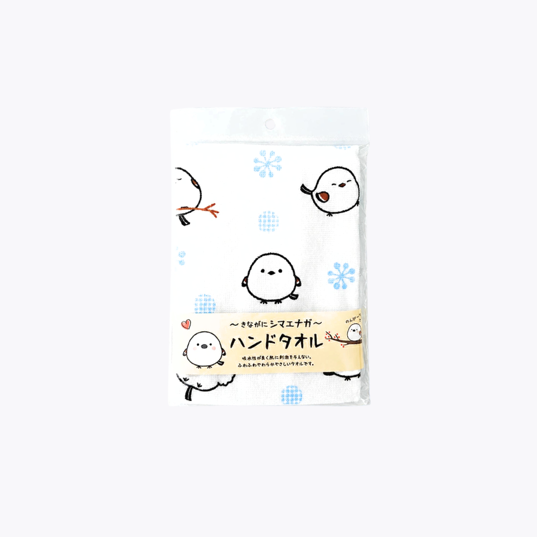 田村商會 KINAGANI 北海道銀喉長尾山雀 手巾 方巾 雪花款 1條
