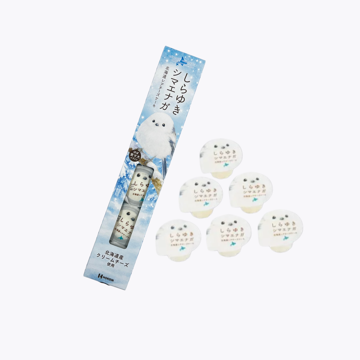 北辰 白雪 雪之精靈 銀喉長尾山雀 北海道 Rare Cheese Cake 生乳酪蛋糕 126g(21g×6個)