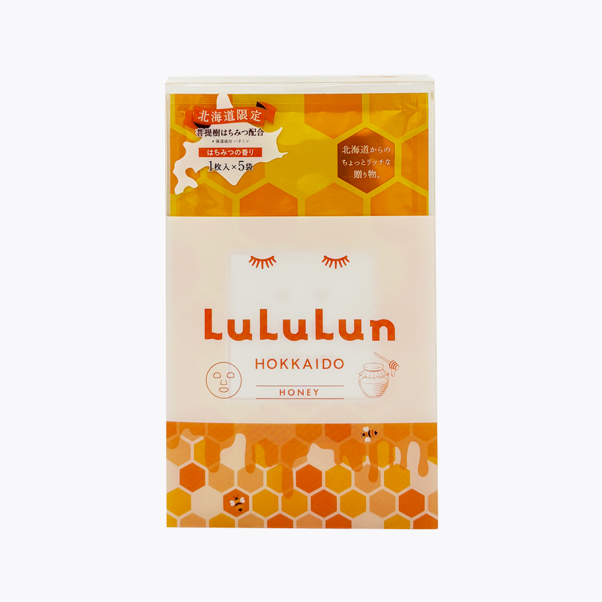 北海道限定 LULULUN 面膜 蜂蜜香 5片裝