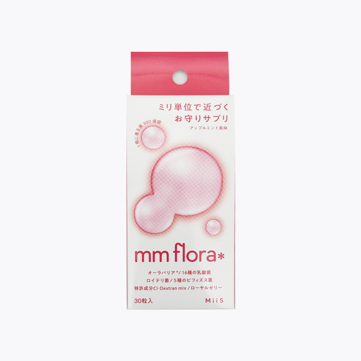 WinC MiiS mm flora 口氣護理 乳酸菌錠 蘋果薄荷風味 13.5g(450mg×30粒)