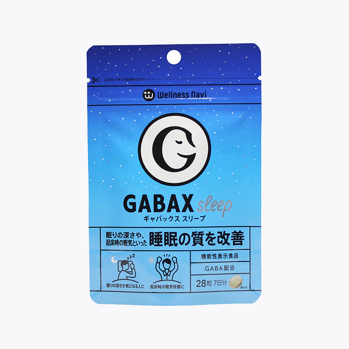 【機能性表示食品】Wellness Navi 健康領航 GABAX SLEEP 安神助眠片 28粒 7日分