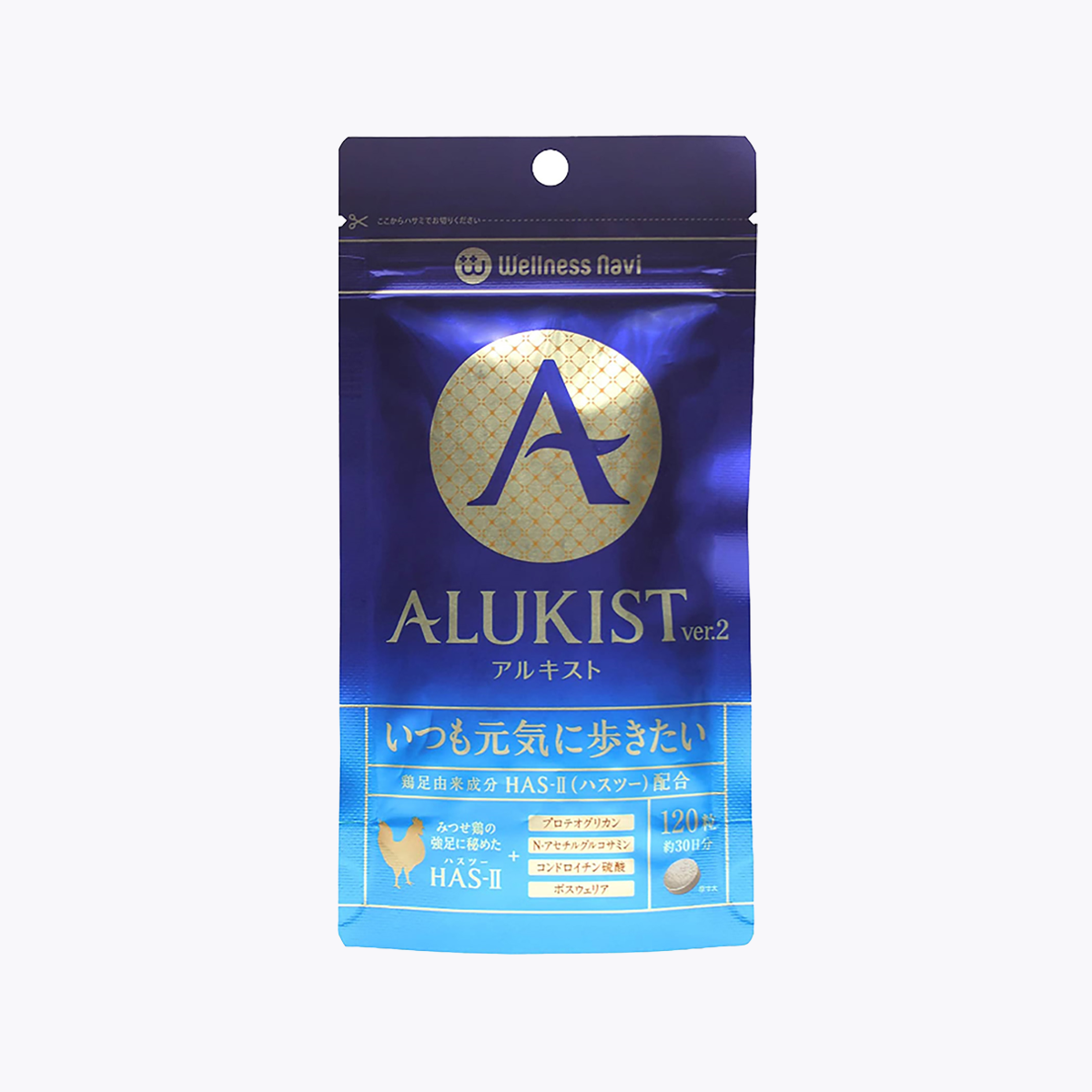 Wellness Navi 健康領航 ALUKIST 葡萄糖胺軟骨素 120粒 30日分