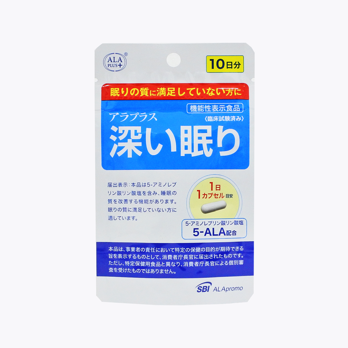 【機能性表示食品】SBI ALAPromo 5-ALA 助眠錠 10粒 10日