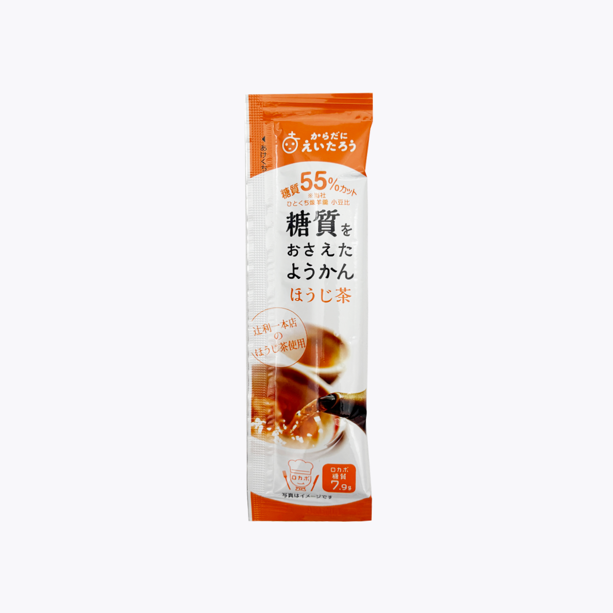 榮太樓總本舖 低糖羊羹 焙茶風味 減糖55% 使用辻京都利一本店焙茶 27g
