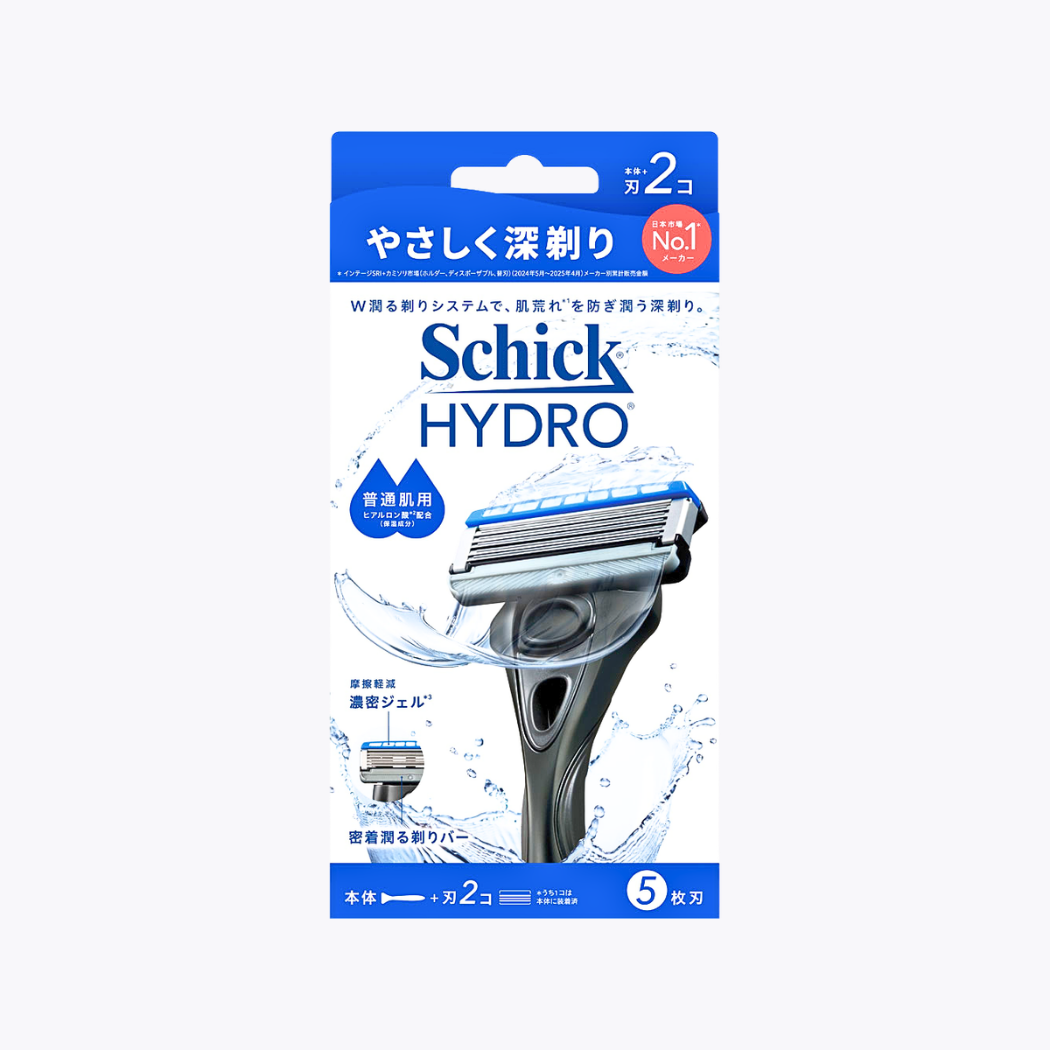 Schick Hydro 一般肌膚適用刮鬍刀 本體+刀片2個