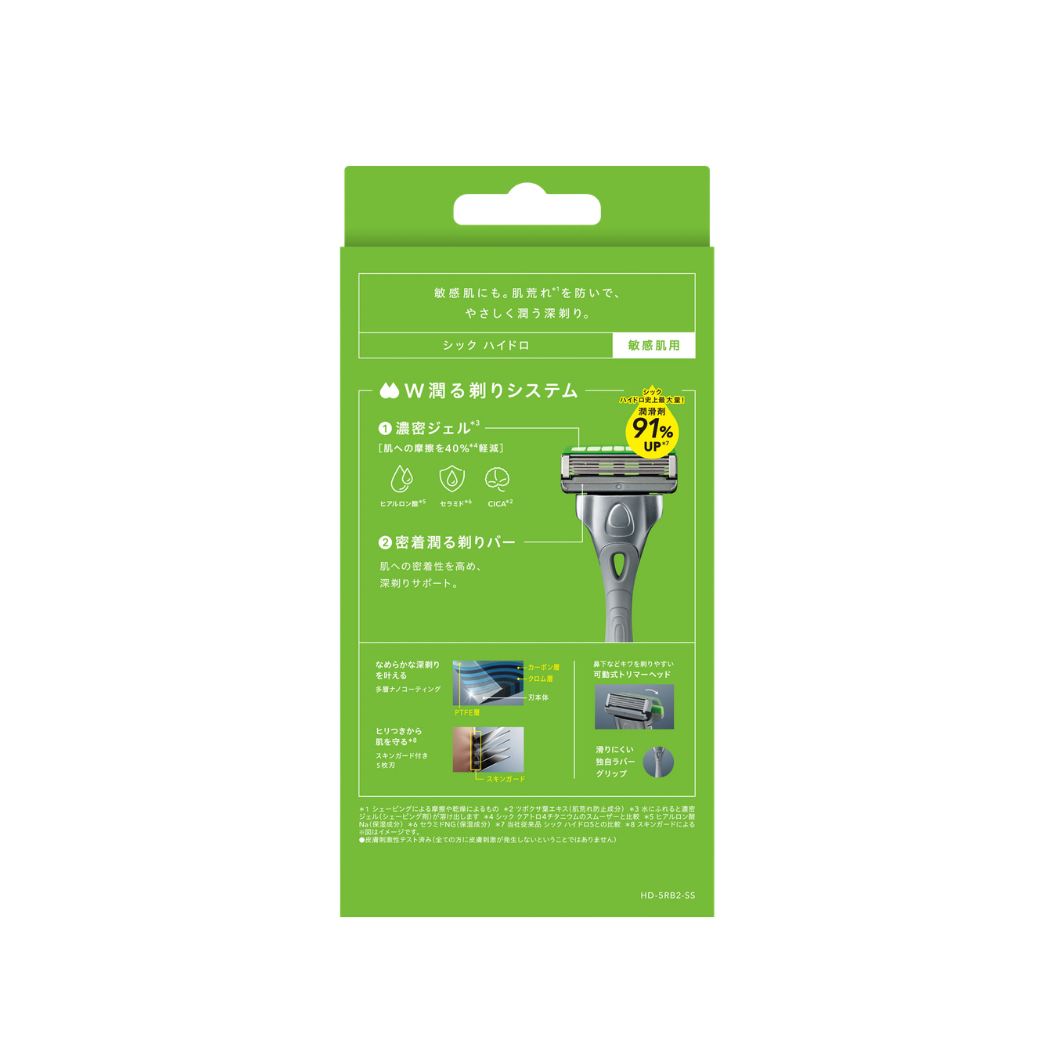 Schick Hydro 敏感肌膚適用刮鬍刀 本體+刀片2個