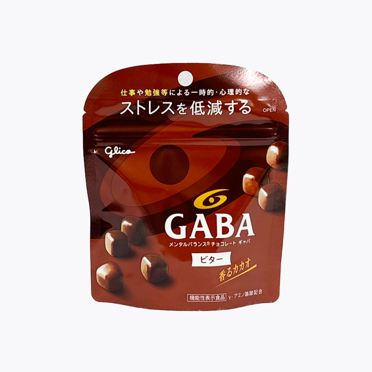 【機能性表示食品】Glico 固力果 減壓巧克力 GABA 黑巧克力 51g