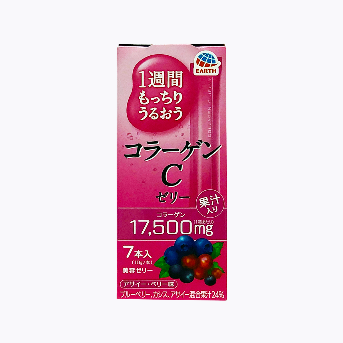 EARTH 地球製藥 膠原蛋白果凍條1周份 10g×7袋