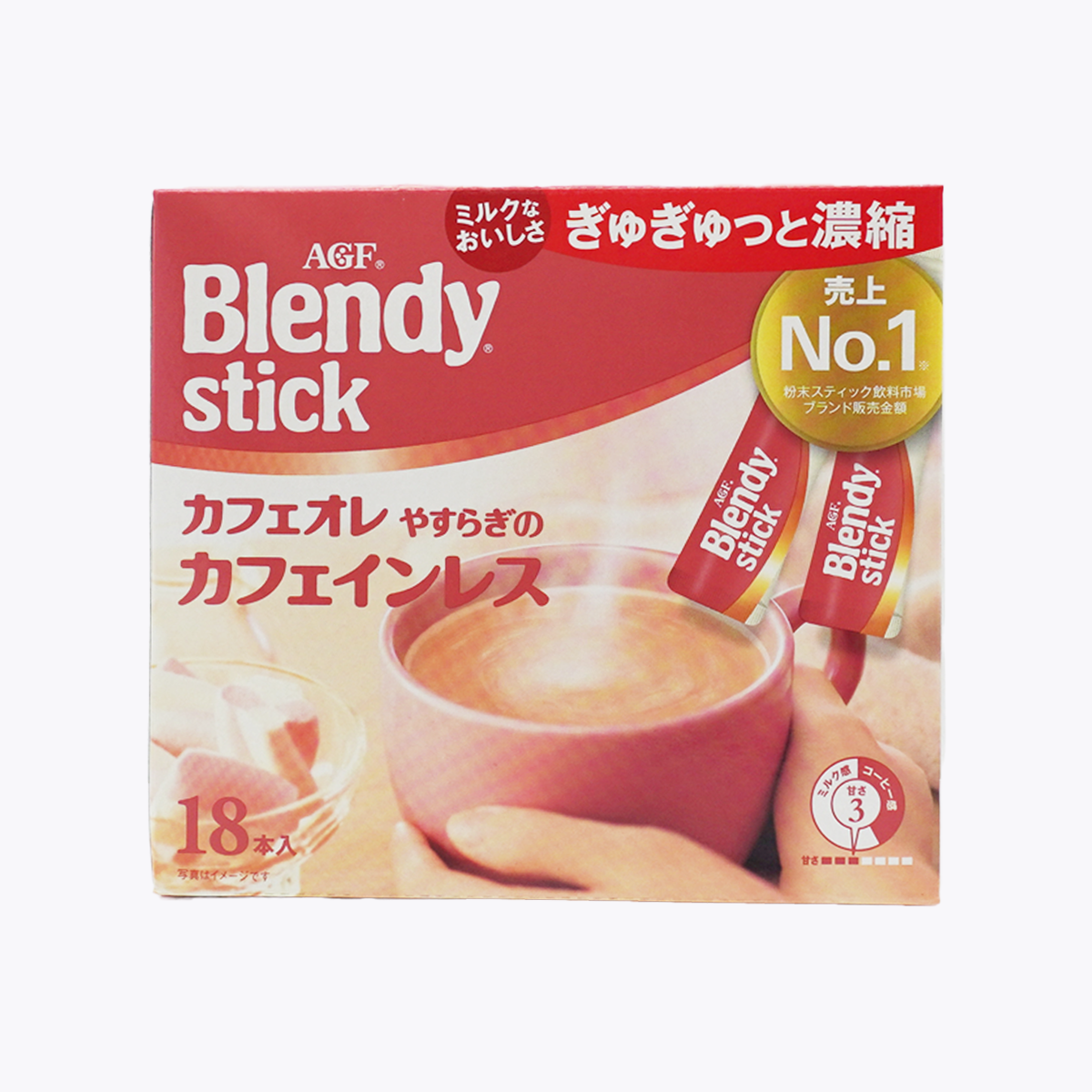 味之素 AGF Blendy Stick 低咖啡因 咖啡歐蕾 18包