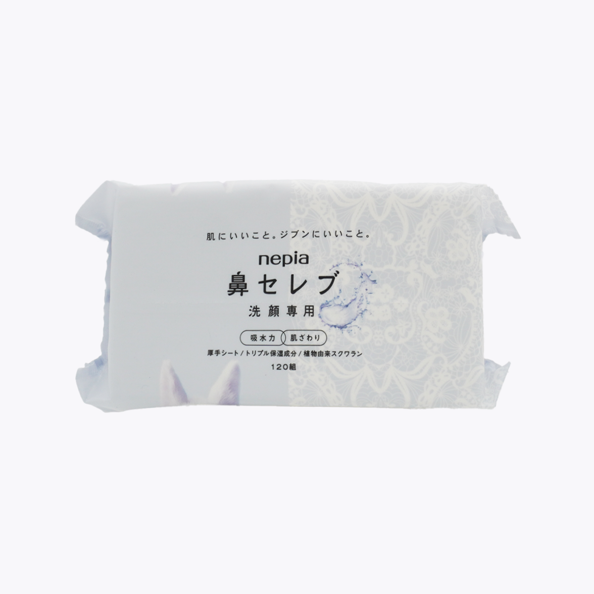 nepia王子 鼻貴族 超柔軟洗臉專用紙巾 洗臉巾 240張(120組)196g