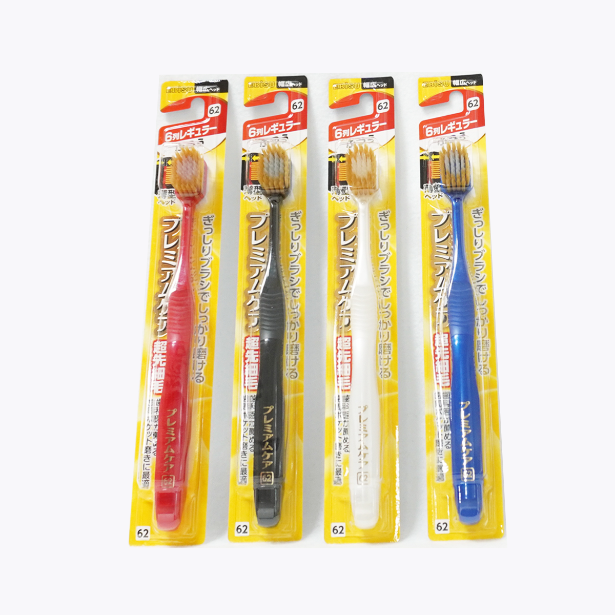 EBiSU 惠百施 Premium 倍護 6列 寬頭 普通刷毛 1入 不挑色