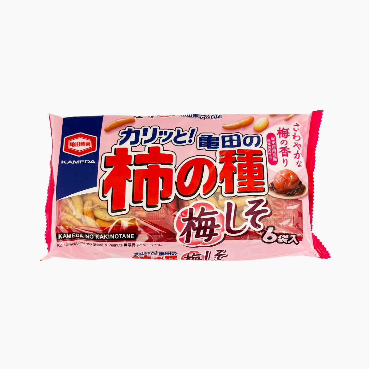 龜田製菓 柿種米果 紫蘇梅口味 6包入 164g
