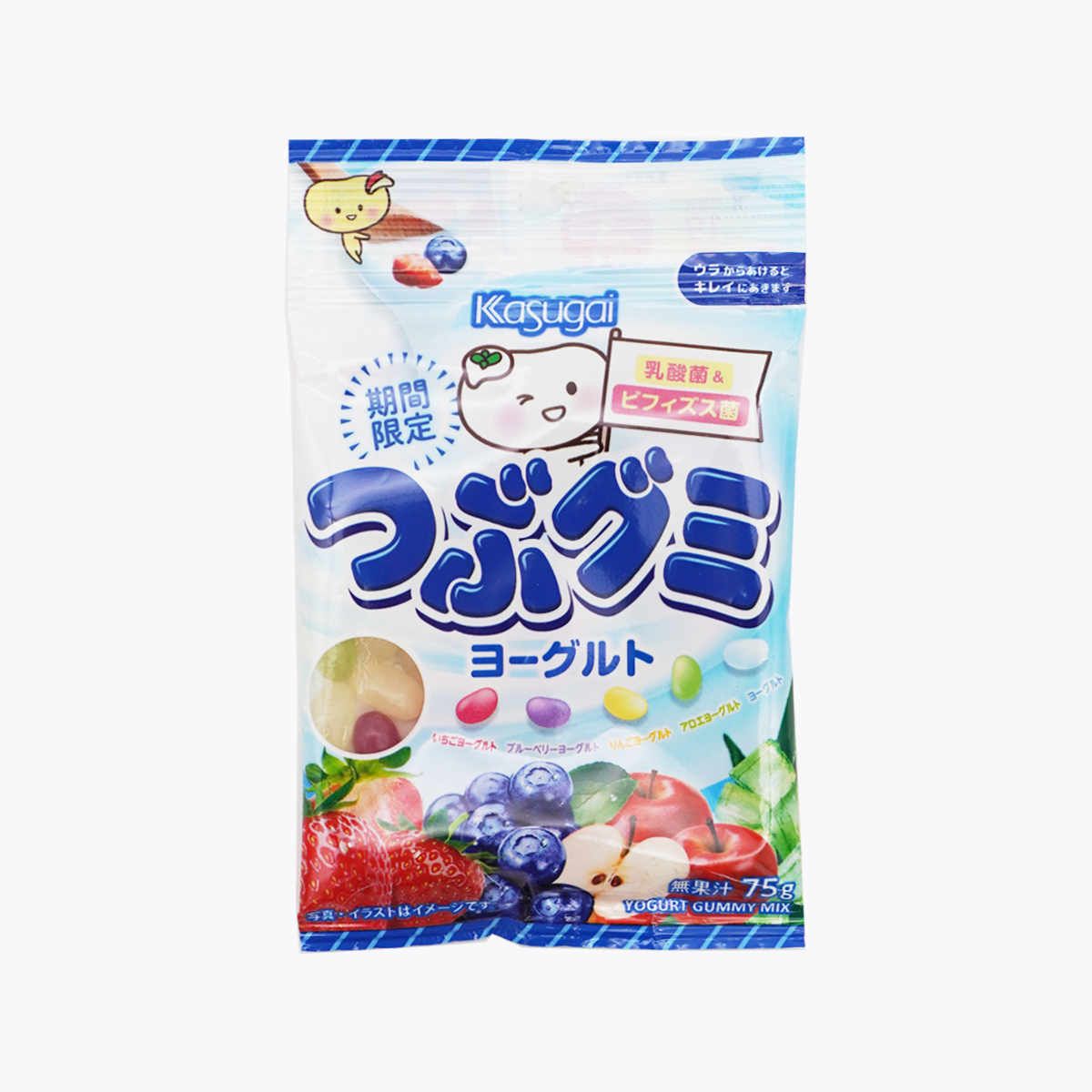 春日井製菓 綜合水果軟糖 小粒 優格口味 75g