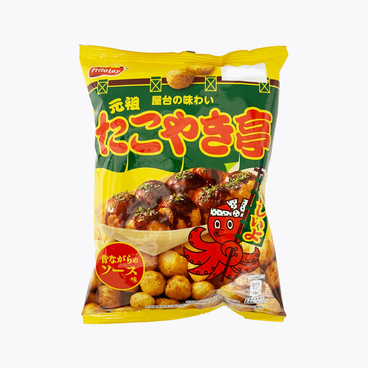 Calbee 卡樂比 玉米球 元祖章魚燒小丸子亭 傳統醬汁味 55g
