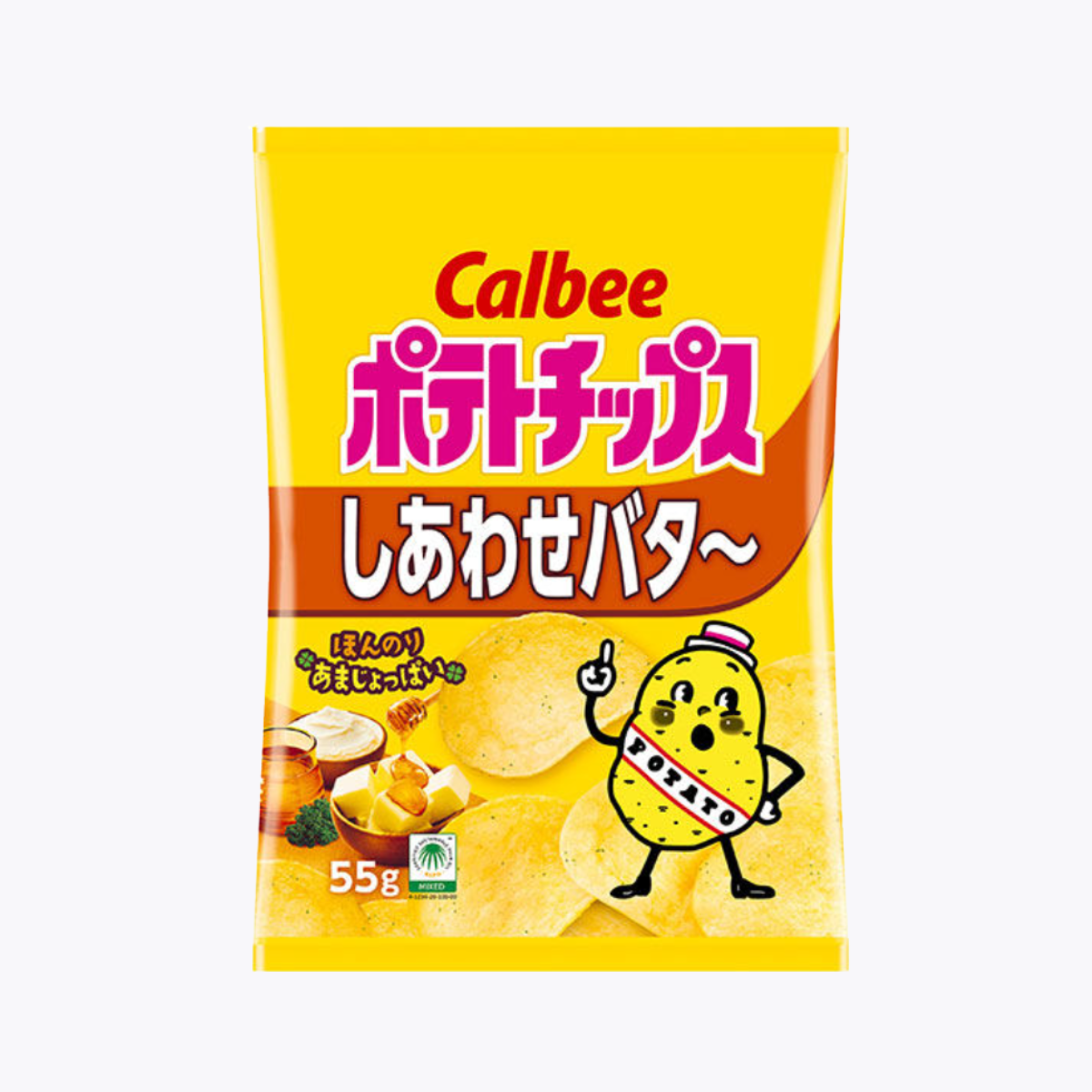 Calbee 卡樂比 幸福奶油蜂蜜洋芋片 55g