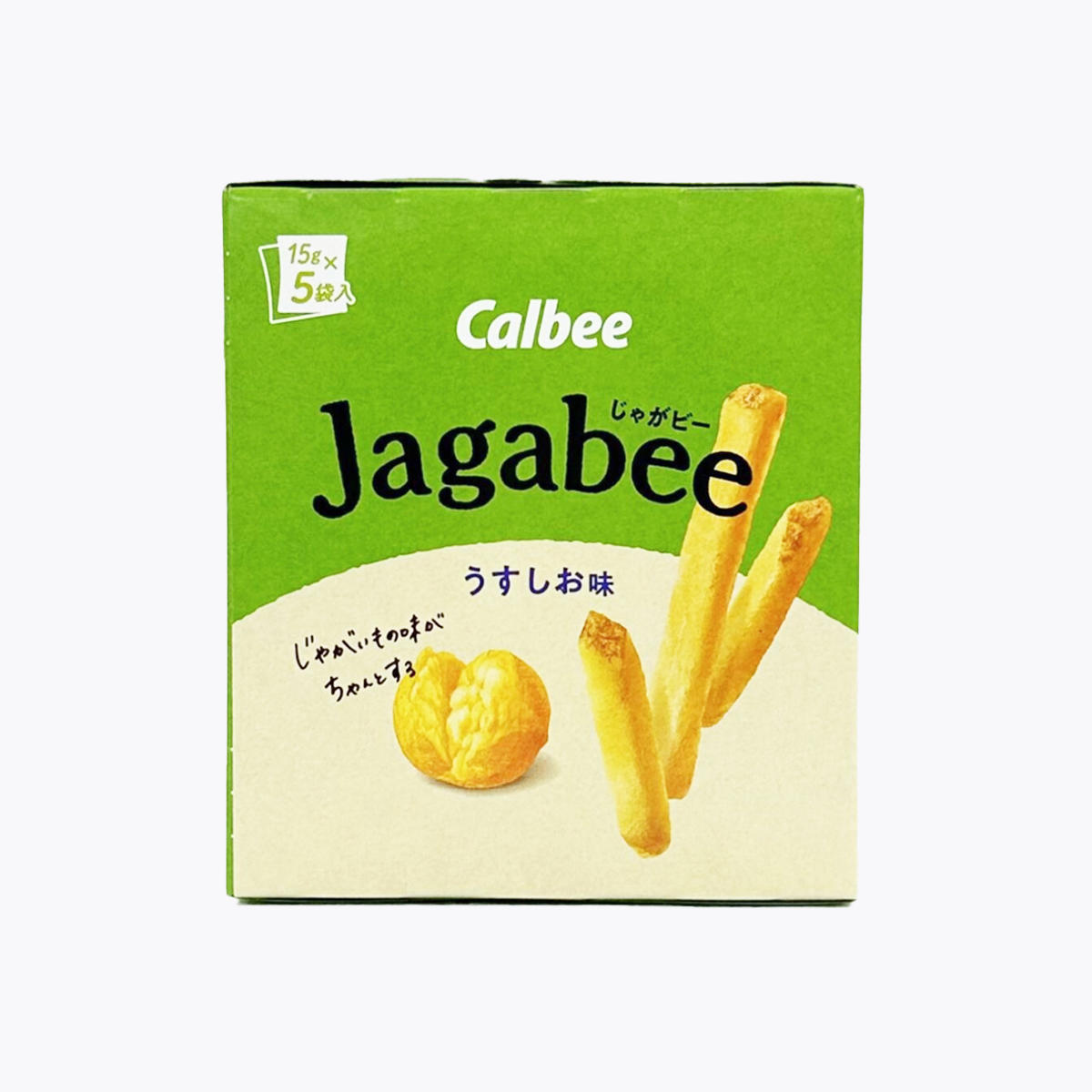 Calbee卡樂比 Jagabee薯條 淡鹽味 75g(15g×5包)