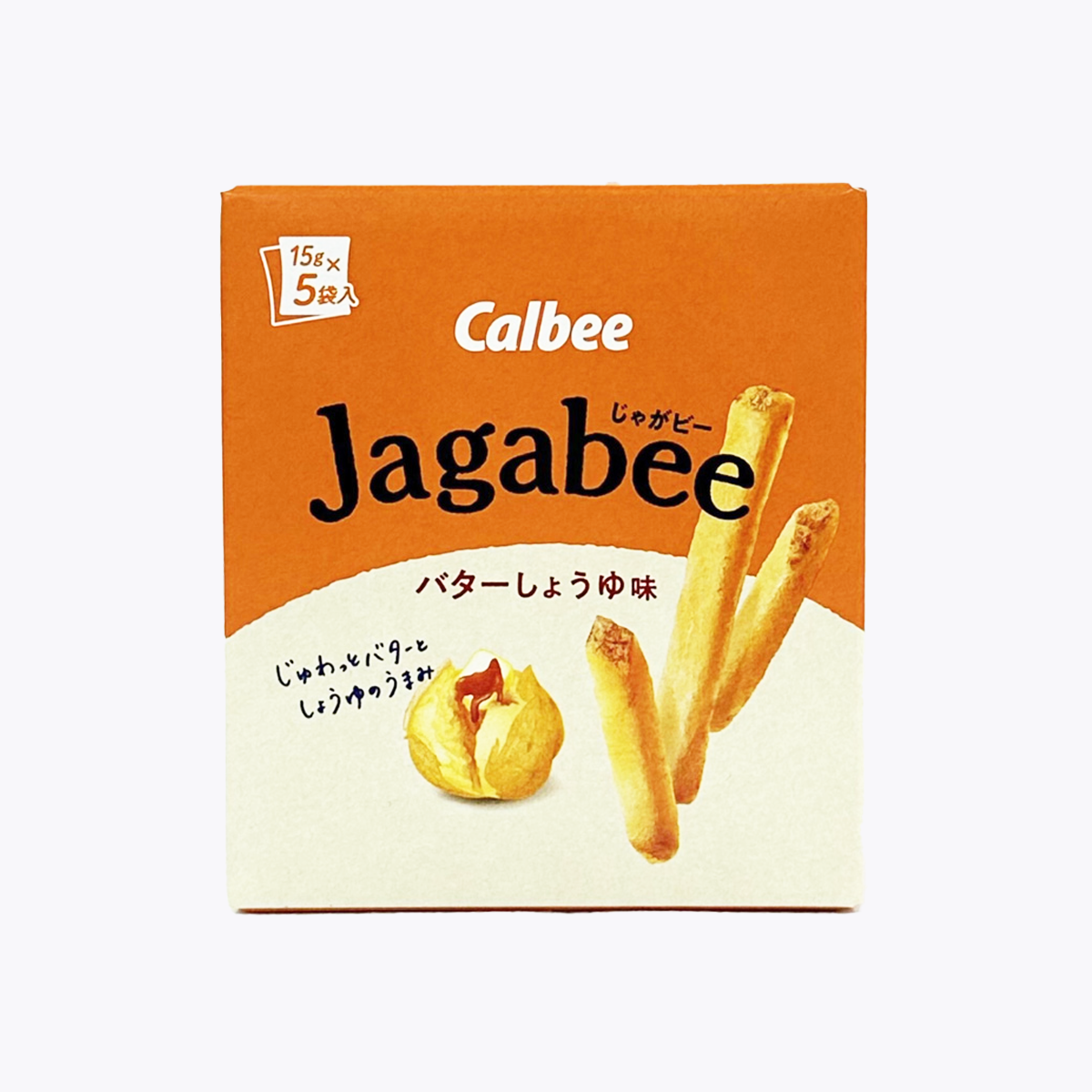 Calbee卡樂比 Jagabee薯條 奶油醬油味 75g(15g×5包)