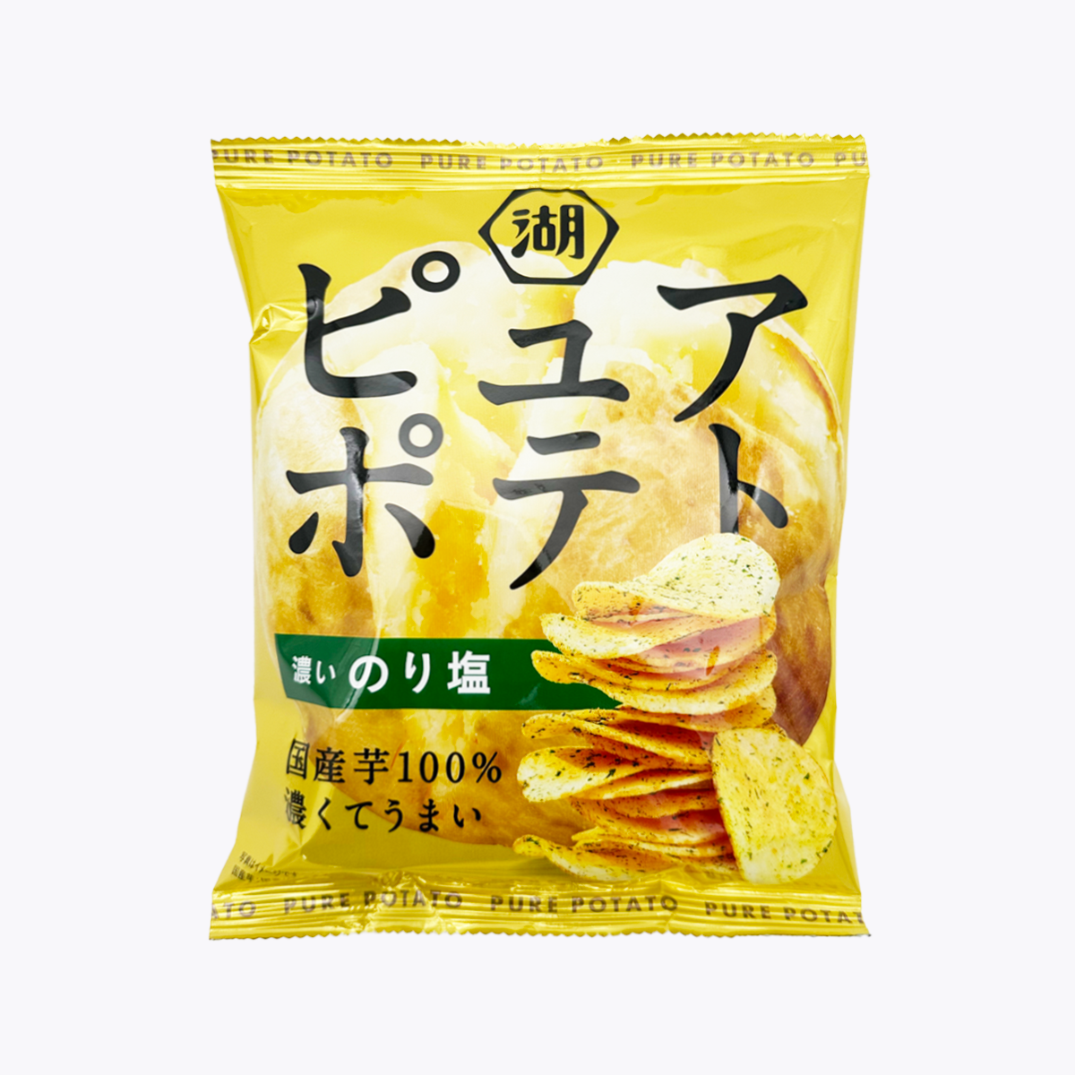 湖池屋 純粹薯 洋芋片 濃厚海苔鹽風味 52g