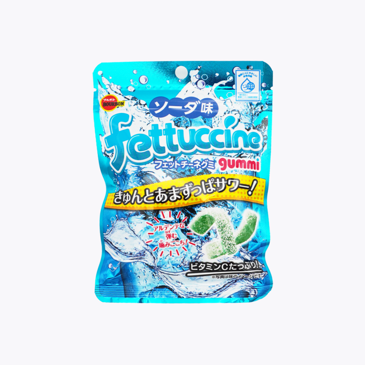 Bourbon Fettucine 義大利寬麵軟糖 蘇打汽水風味 50g