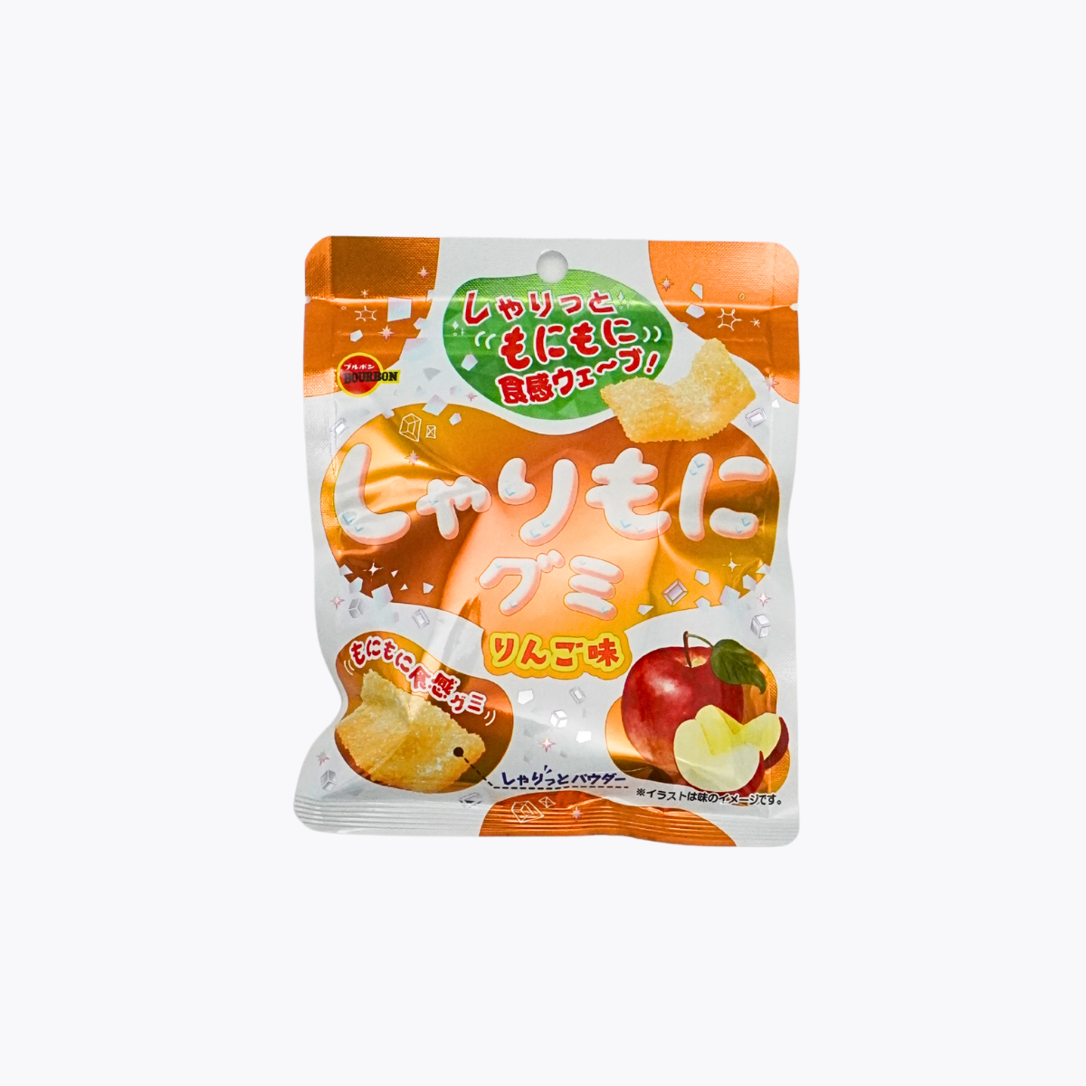 Bourbon Sharimoni 砂糖顆粒感 蘋果口味軟糖 57g