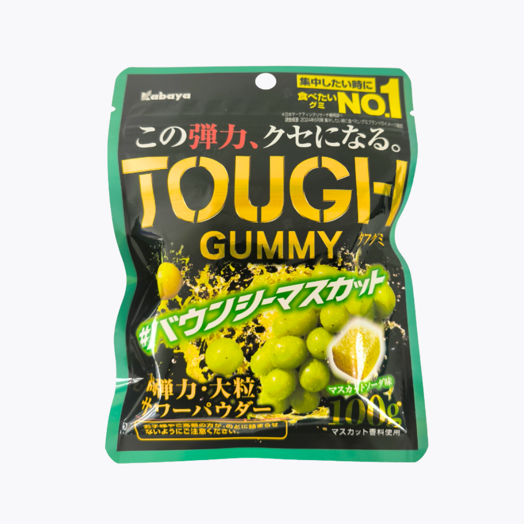 Kabaya卡巴 TOUGH GUMMY 超彈力軟糖 麝香葡萄口味 100g