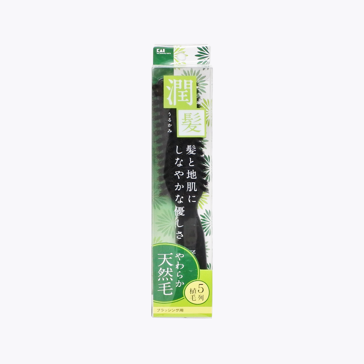 貝印 天然毛 潤髮梳子 82g