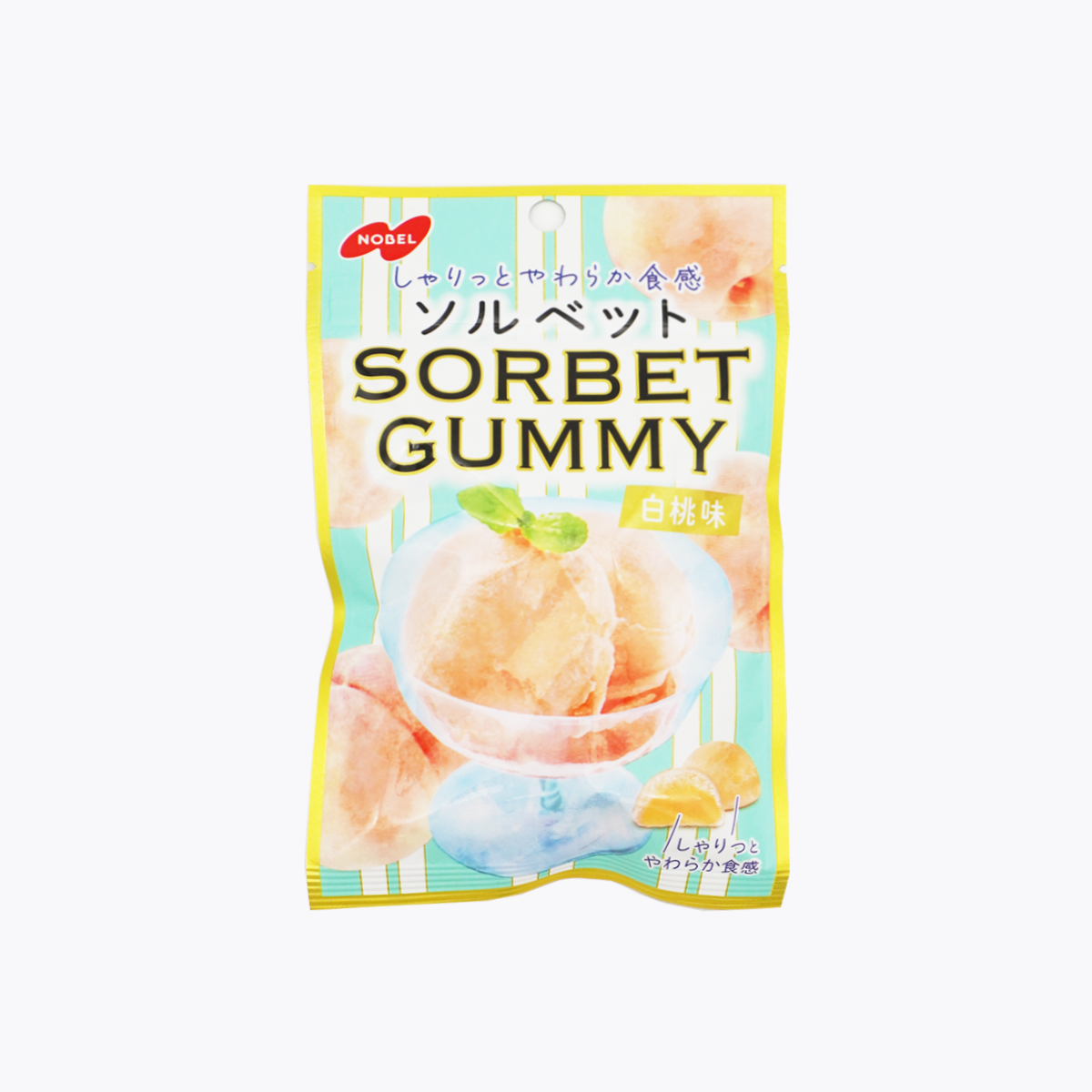 Nobel諾貝爾製菓 SORBET GUMMY 雪酪軟糖 白桃風味 50g