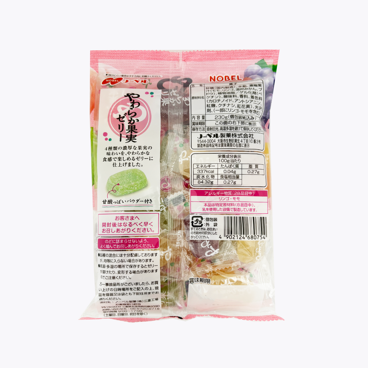 Nobel諾貝爾製菓 綜合水果軟糖 230g