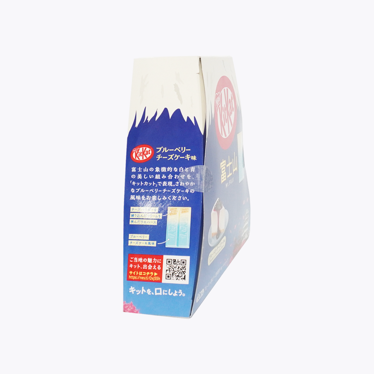 日本雀巢 KitKat 藍莓起司蛋糕口味 巧克力威化餅 富士山包裝 10入