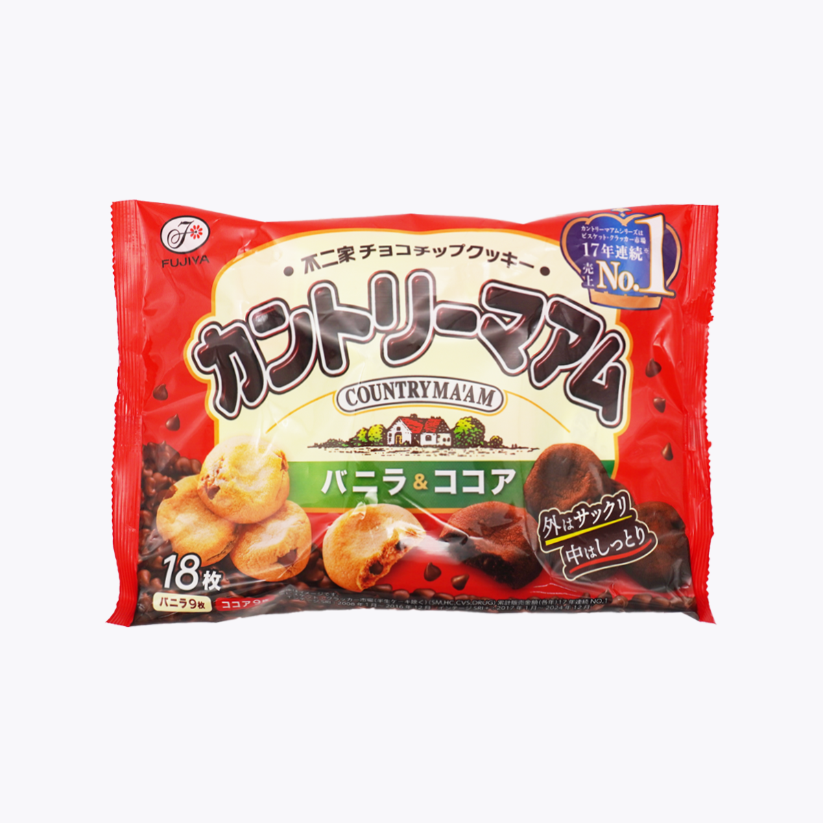 不二家カントリーマアムバニラ&ココア18枚