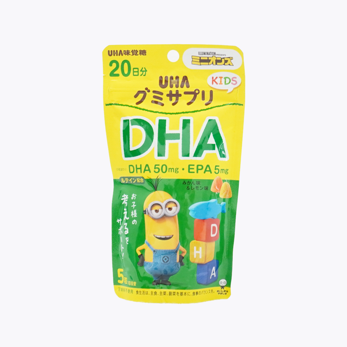UHA 味覺糖 兒童軟糖 DHA 100粒 20日