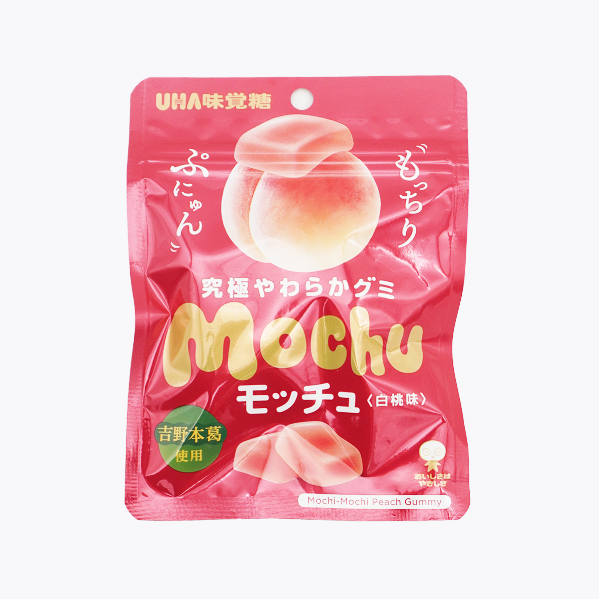 UHA 味覺糖 Mochu 白桃風味 軟糖 極致軟Q軟糖 45g