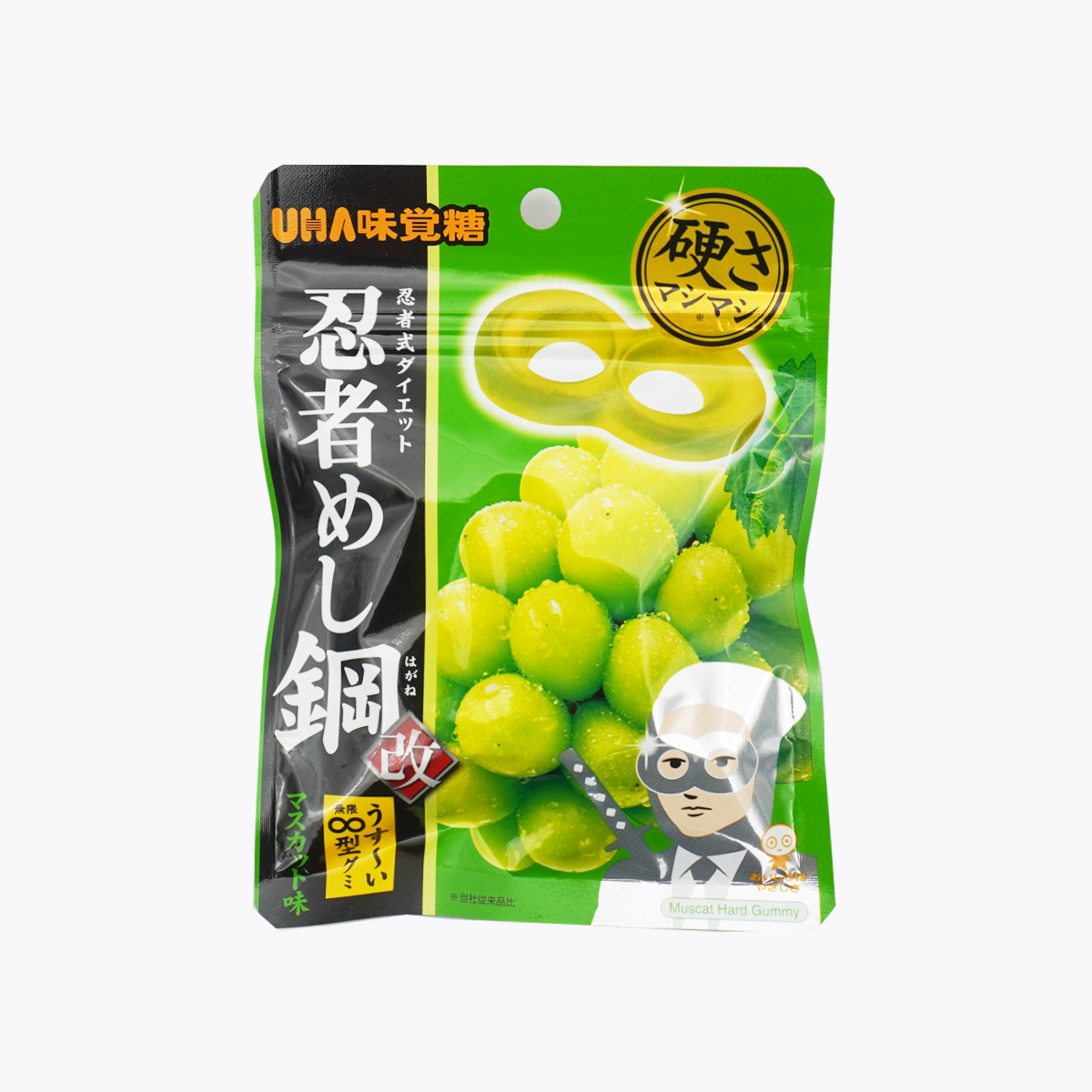 UHA 味覺糖 忍者食 鋼 軟糖 麝香葡萄口味 45g