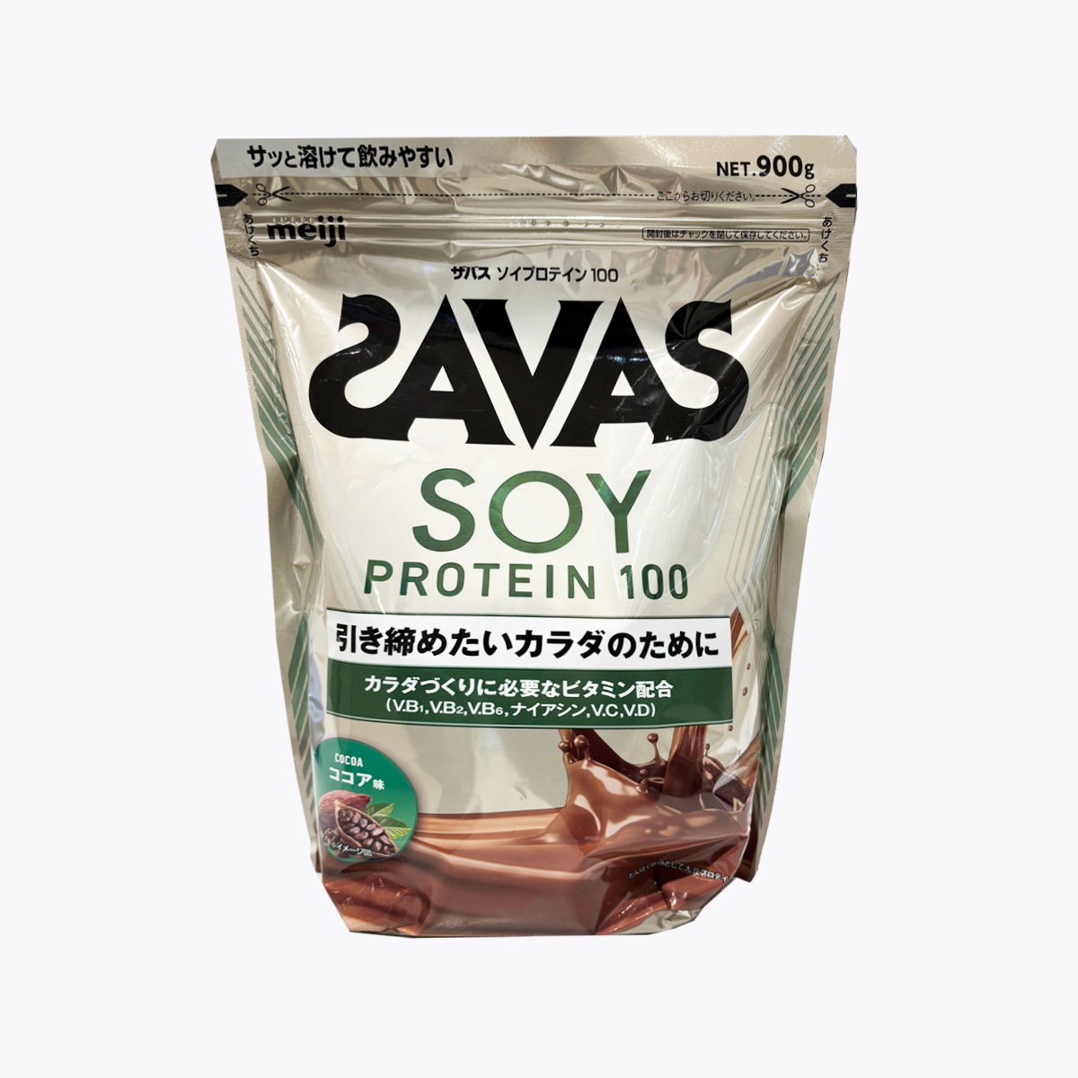 明治 SAVAS 大豆蛋白粉100 可可風味 900g