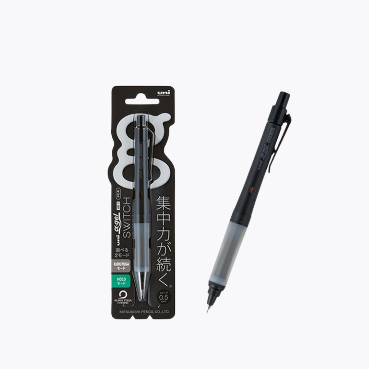 UNI 三菱鉛筆 Alpha Gel Switch 自動鉛筆 0.5mm 黑色