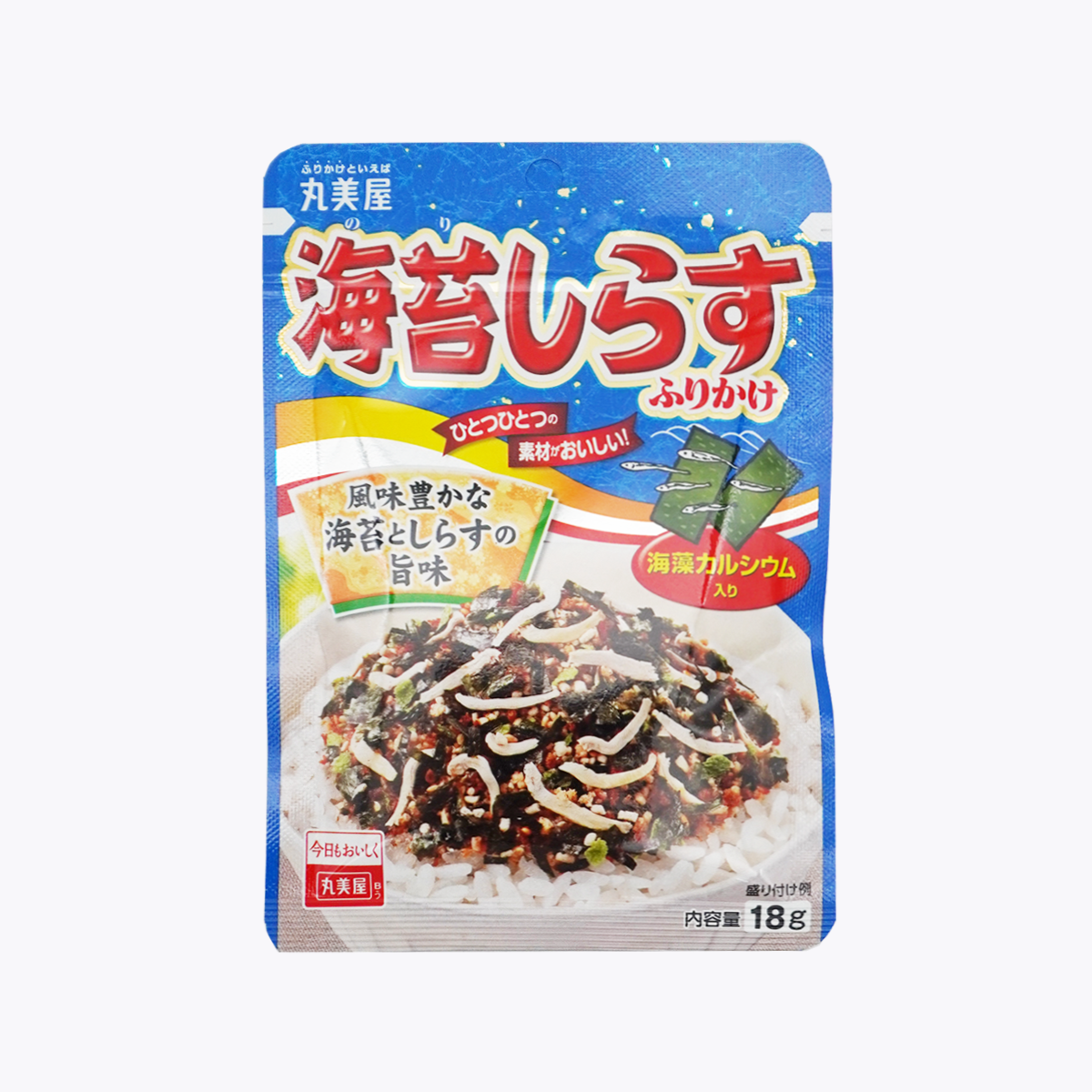 丸美屋食品工業 海苔吻仔魚拌飯香鬆 海藻鈣 18g