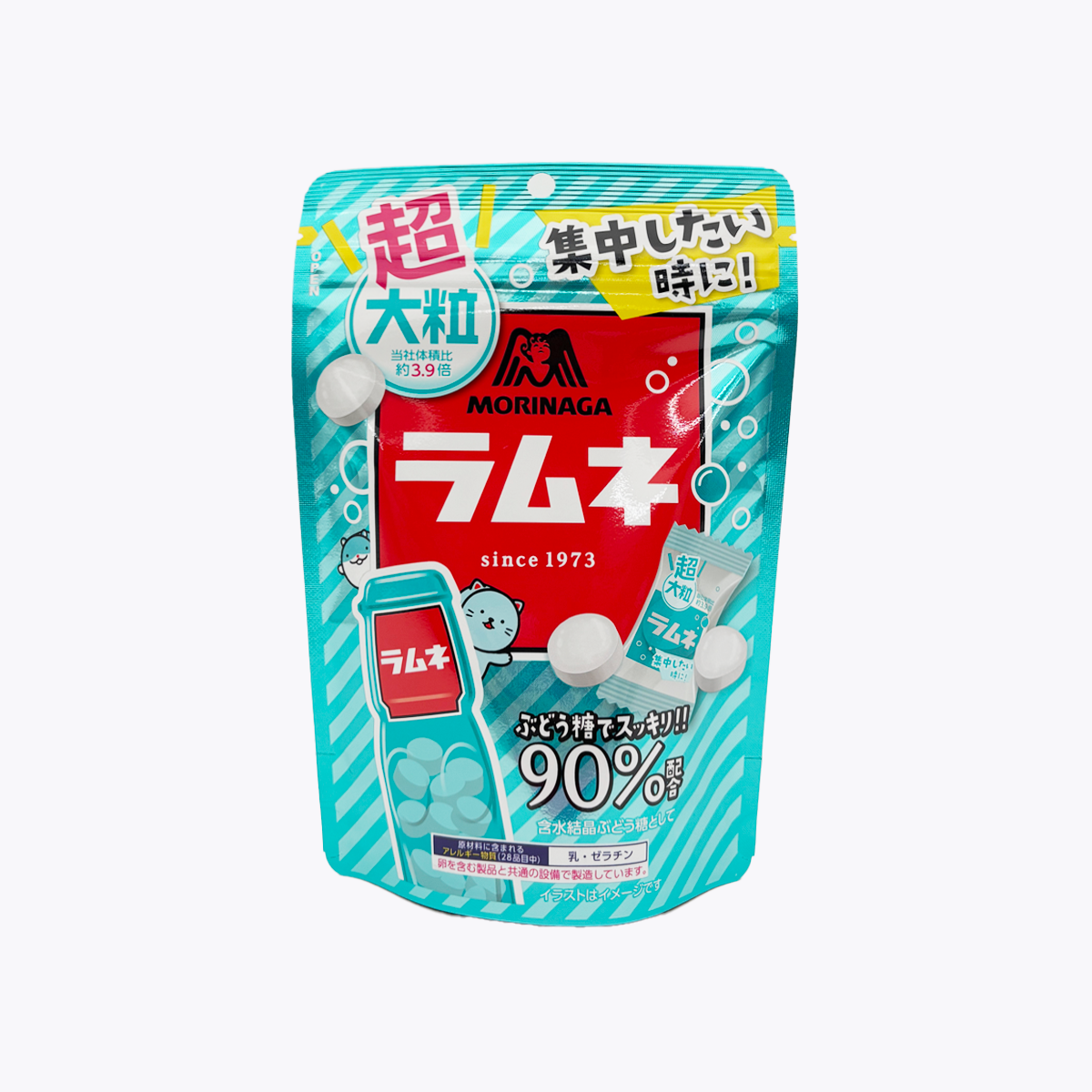 森永製菓 超大粒 彈珠汽水風味糖錠 60g