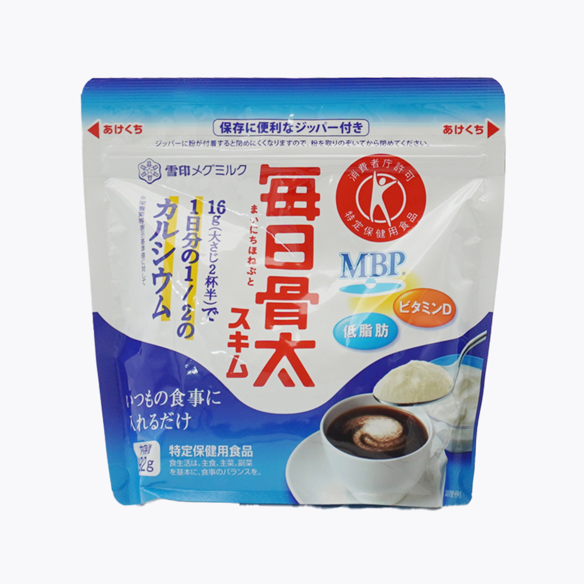 MEGMILK 雪印 每日骨太 低脂肪奶粉 高鈣+維他命D 192g 12日分