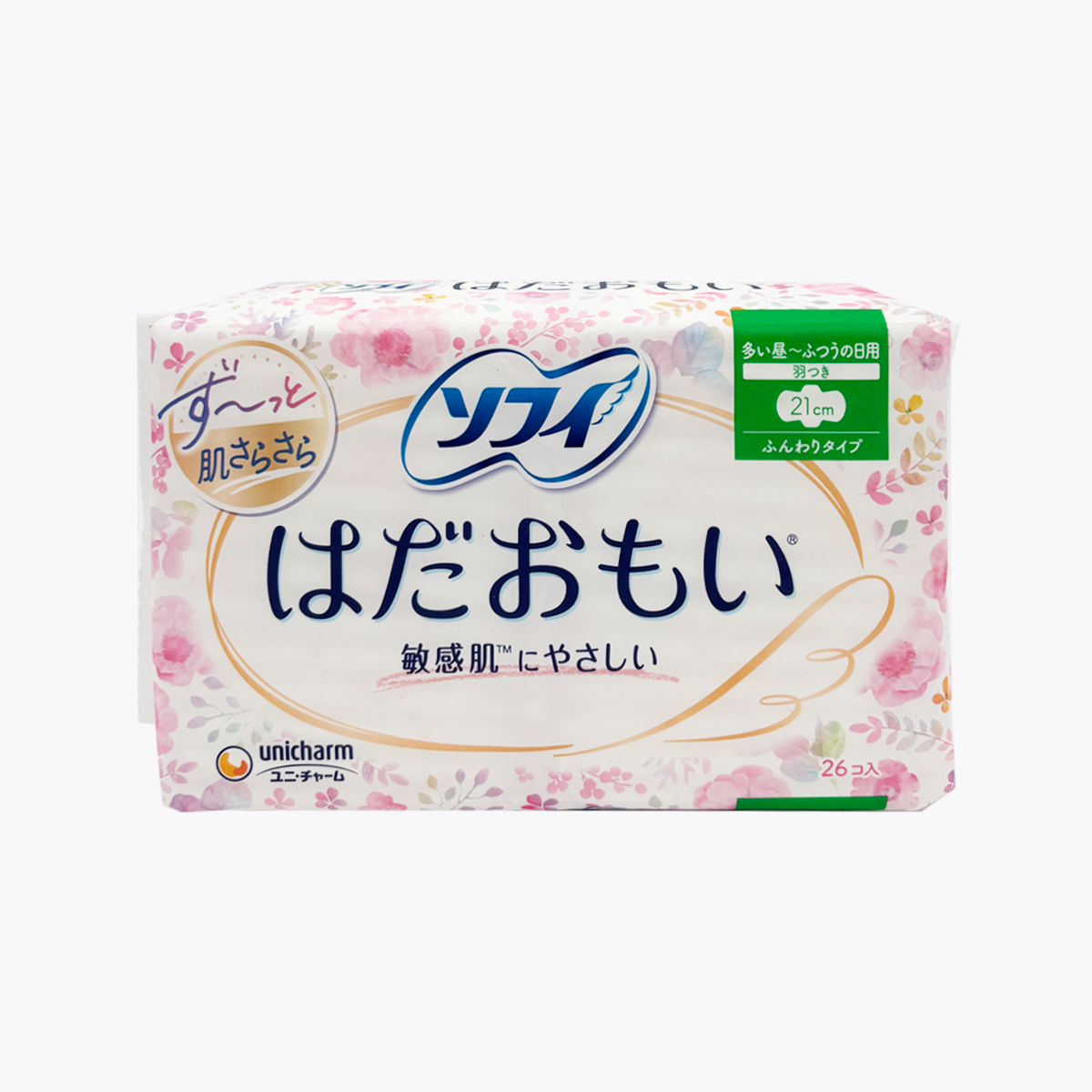 unicharm Sofy 蘇菲 量多白天型衛生棉 21cm 26片