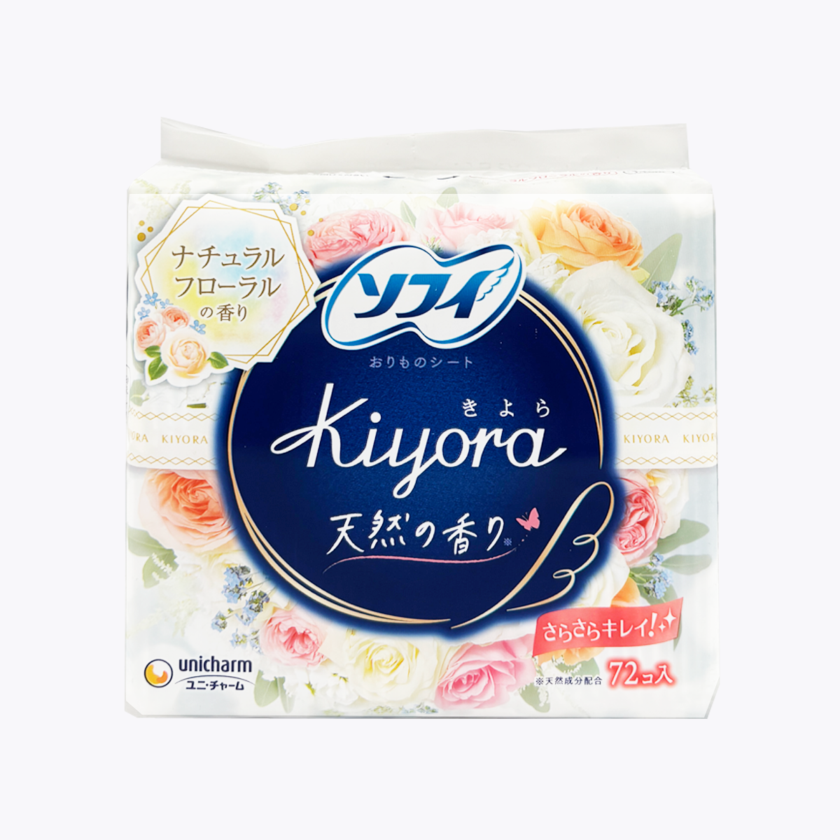 unicharm Sofy 蘇菲 繽紛香氣白色花香超薄護墊 72片