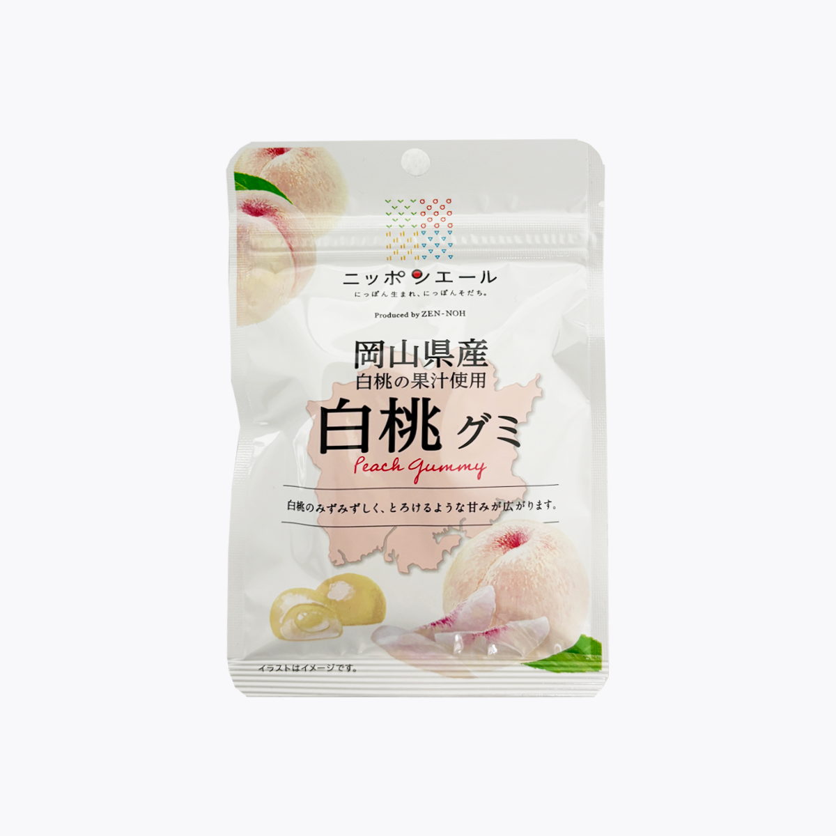 JA全農岡山縣產白桃軟糖40g