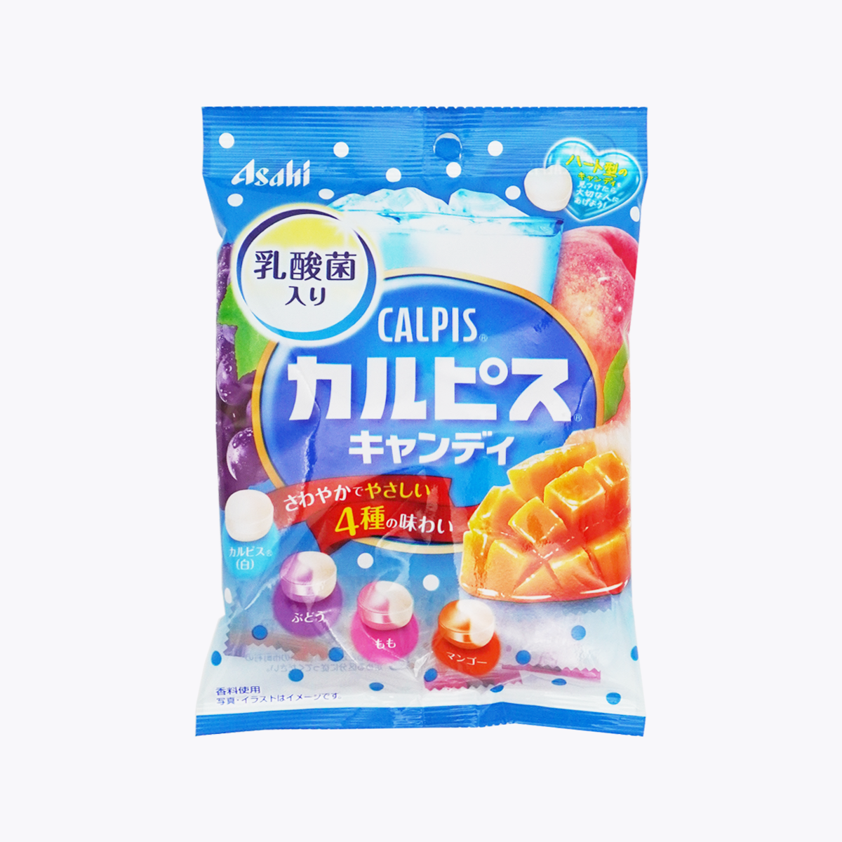 Asahi 朝日 CALPIS 可爾必思 乳酸菌糖 4種口味 個別包裝 100g