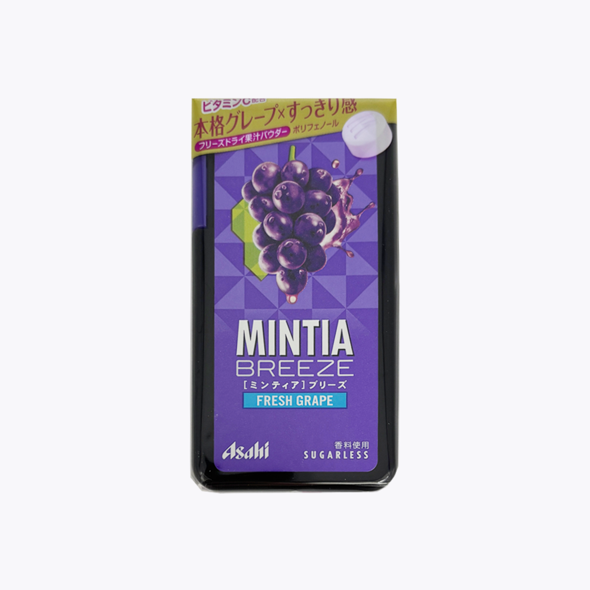 Asahi 朝日 MINTIA BREEZE 清涼感 口氣清新潤喉糖 薄荷糖 葡萄口味 30粒