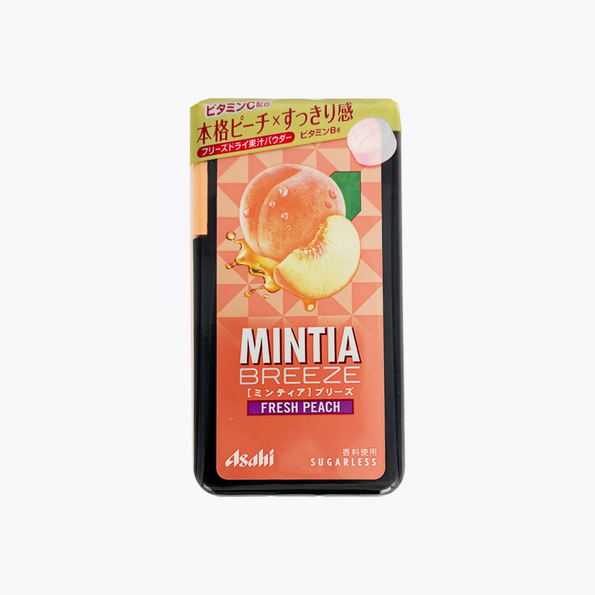 Asahi 朝日 MINTIA BREEZE 清涼感 口氣清新潤喉糖 薄荷糖 清新水蜜桃口味 30粒