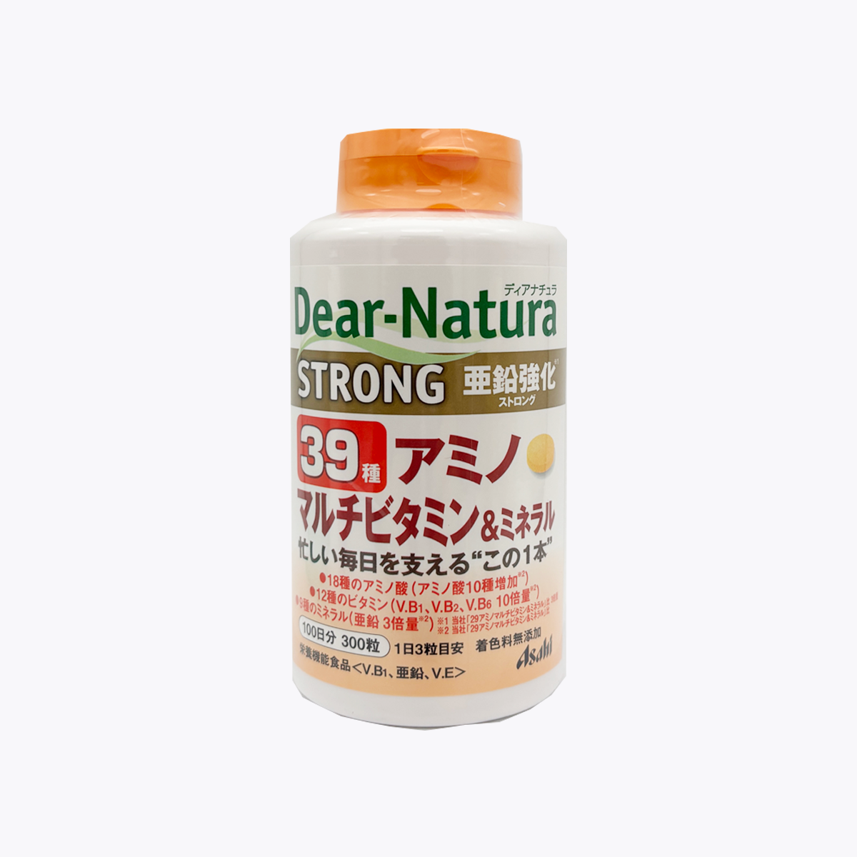 Asahi 朝日 Dear-Natura 39種綜合氨基酸&維他命&礦物質 300粒 100日分